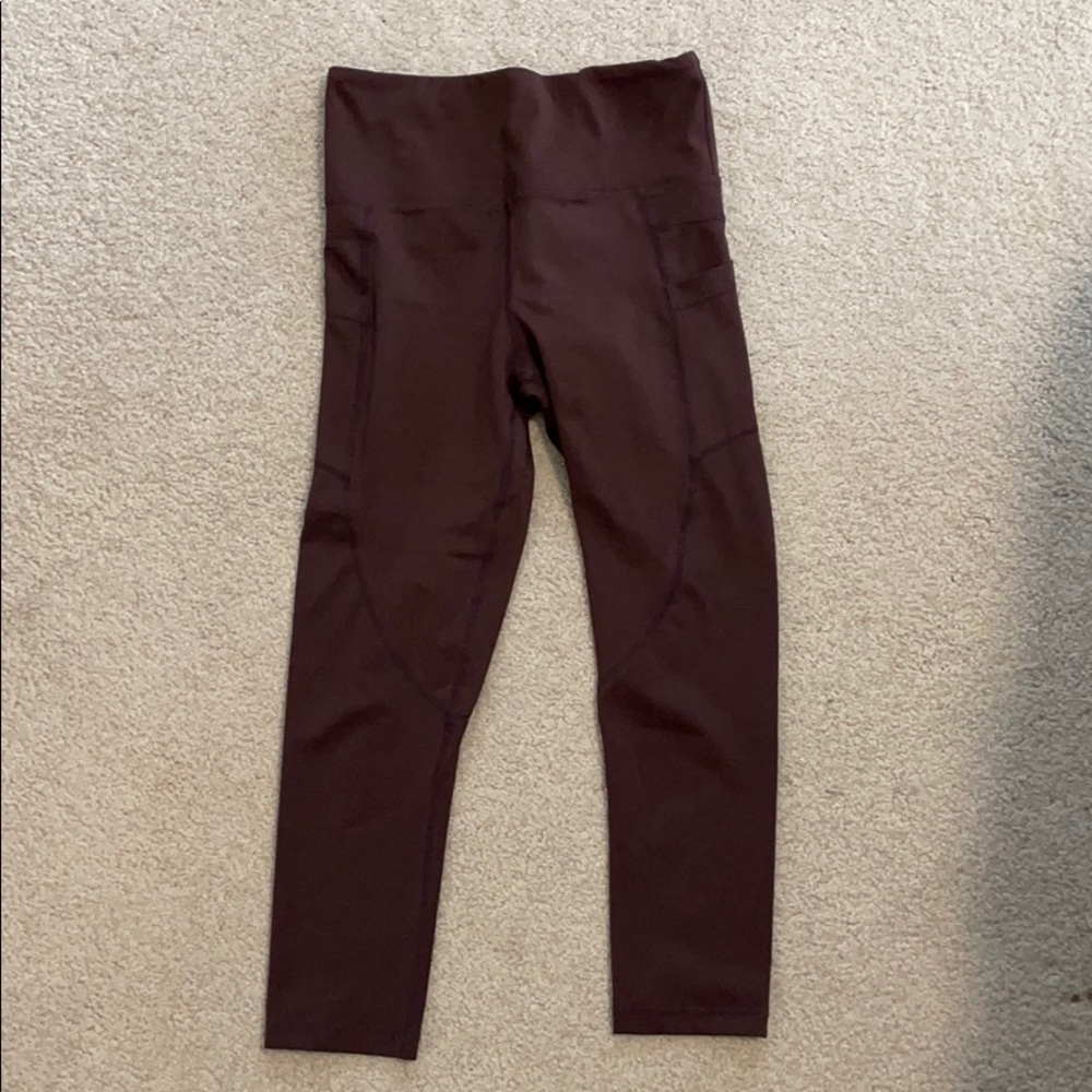 Zyia Wine Colored Leggings